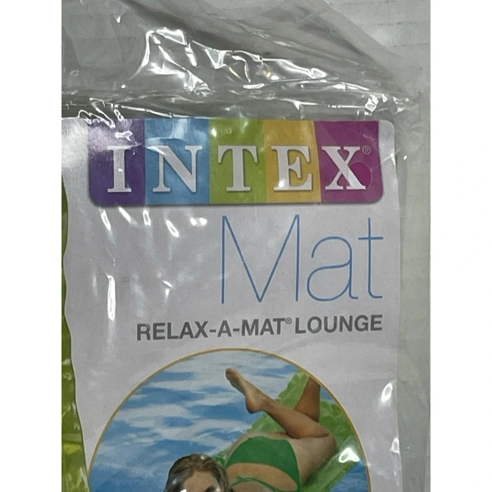 Intex Relax-A-Mat Inflatable Pool Float Green 72in x 27in